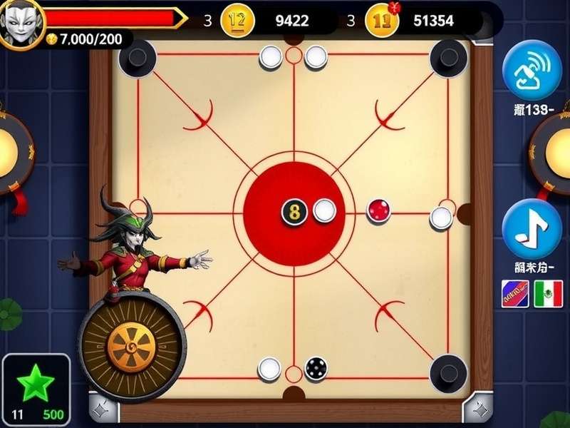 Carrom Royal Ninja Game Screenshot